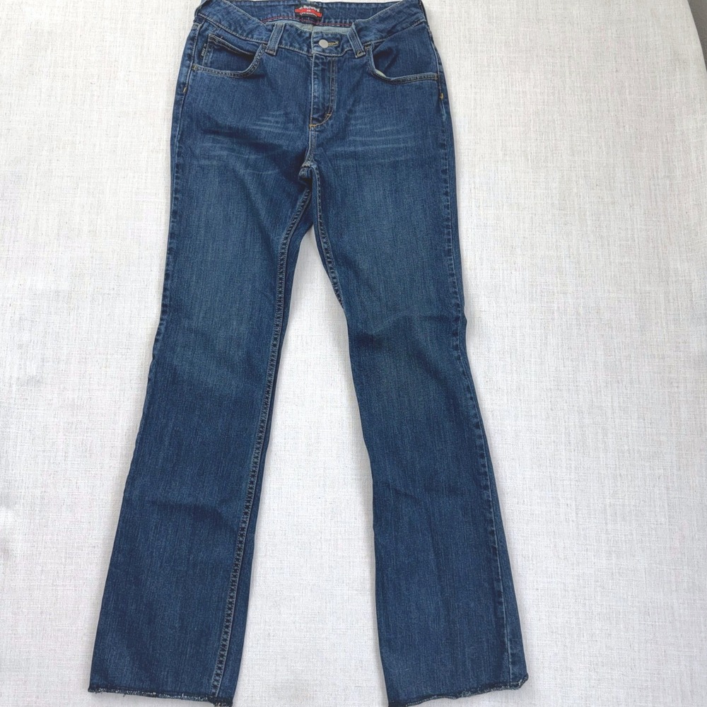 Bulwark FR Women's Curvy Fit Raw Hem Jeans 10 35U CAT 2 NFPA 2112 Stretch Denim